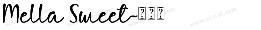 Mella Sweet字体转换